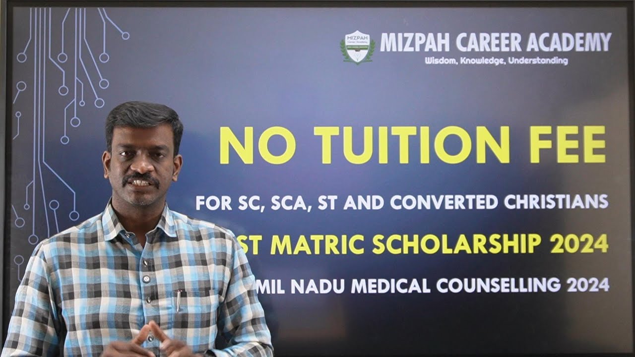 No Tuition Fee for SC, SCA, ST and Converted Christians - Post Matric Scholarship for MBBS Tamilnadu
