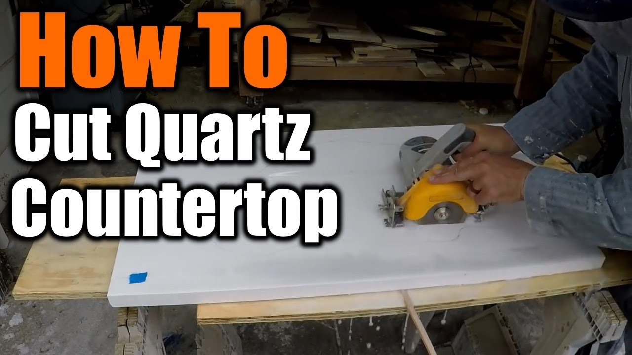 How To Cut A Sink Hole In Granite and Quartz Countertops | THE HANDYMAN | 1940s Bathroom Remodel