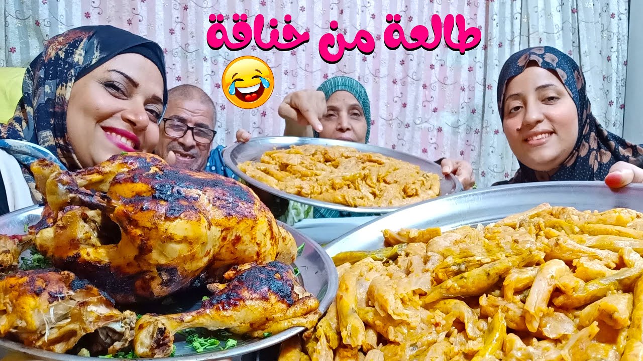 تحدي أكل المحشي الكرنب مع دجاجة عملاقة مع دبابيس الدجاج المشوية كانت في خناقة ولا إيه🤣
