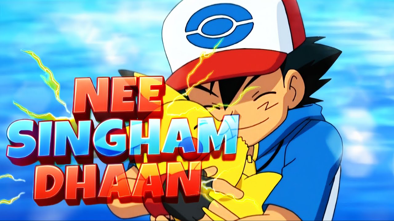 ASH VS LEON FINAL BATTLE OF POKEMON 🥹🤩【AMV】- NEE SINGHAM DHAAN SONG EDIT