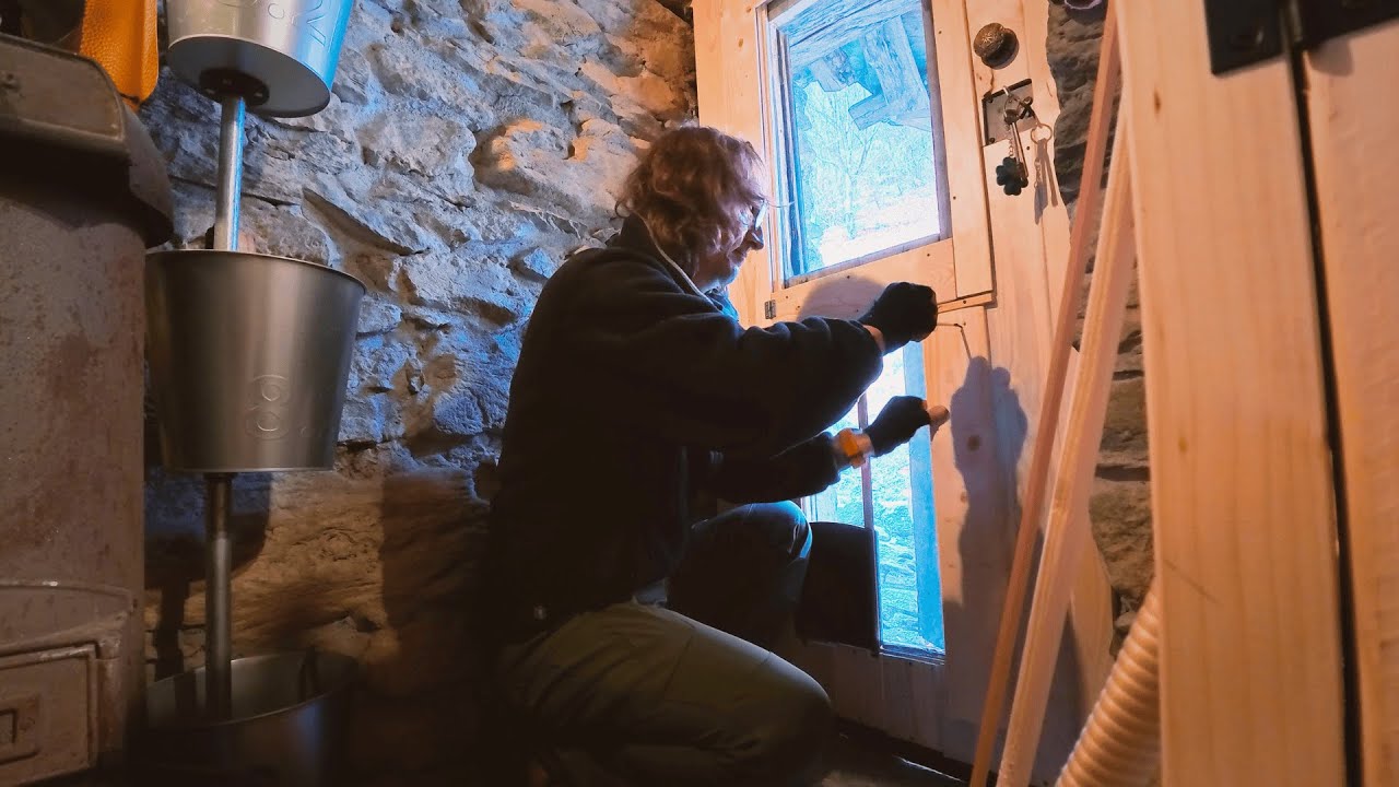 EP 111 | Making the Cabin Warmer | Rustic Build & Solar Fence Progress