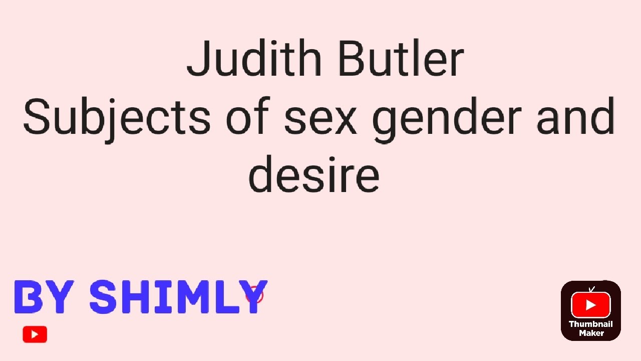 Subjects of sex gender and desire