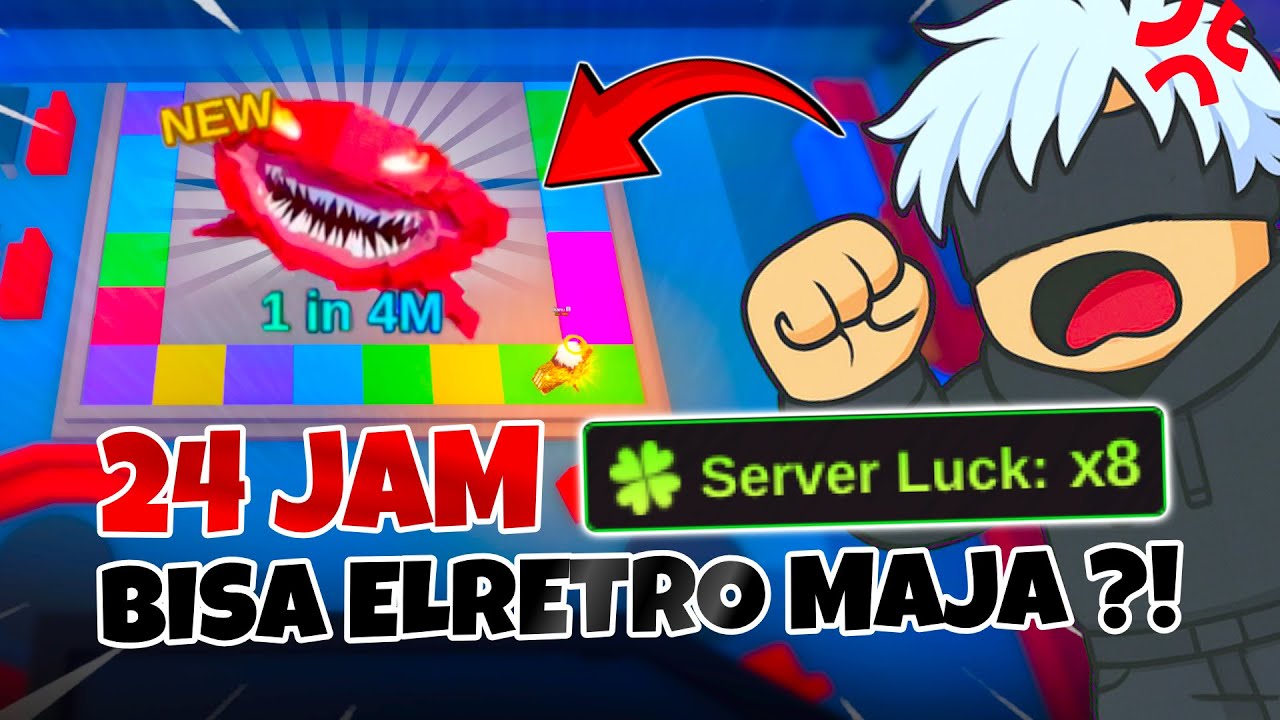 24 JAM di 8X SERVER LUCK !! Dapat ELRETRO GRAN MAJA ?! Fish it