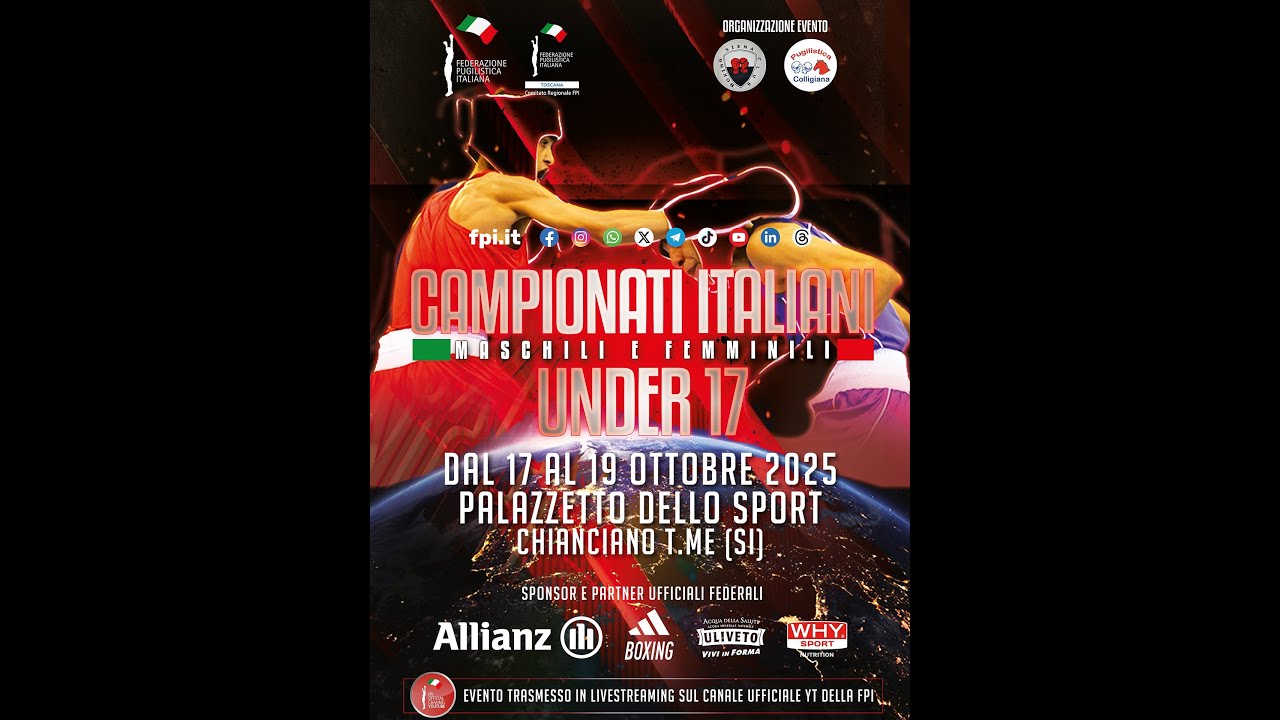 CAMPIONATI ITALIANI U/17 M/F 2025 | FINALI | RING A