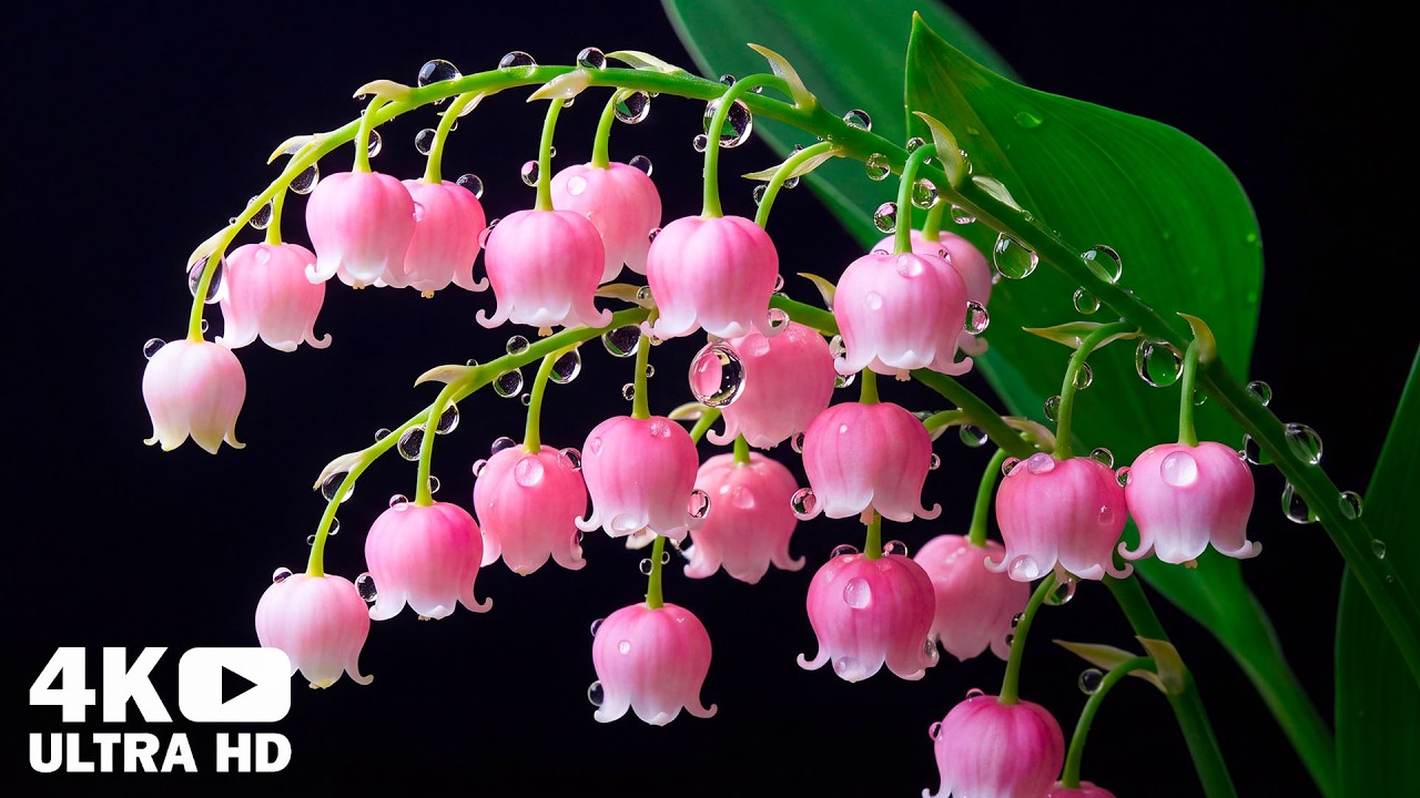 4K Ultra HD Flowers Blooming Time-Lapse | Sleep, Stress Relief & Deep Relaxation Piano