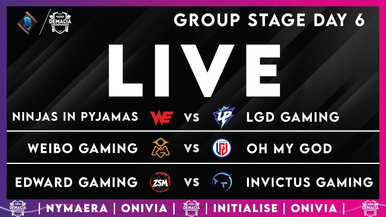 NIP vs LGD | WBG vs OMG | EDG vs IG | Demacia Cup Day 6 | Live with Nymaera and Initialise