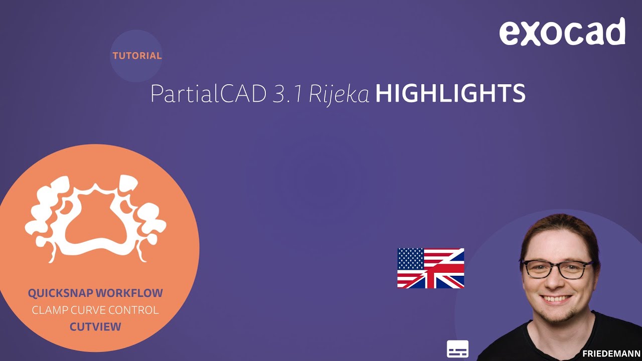 PartialCAD 3.1 HIGHLIGHTS - take your partial denture designs to the next level, with QuickSnap!