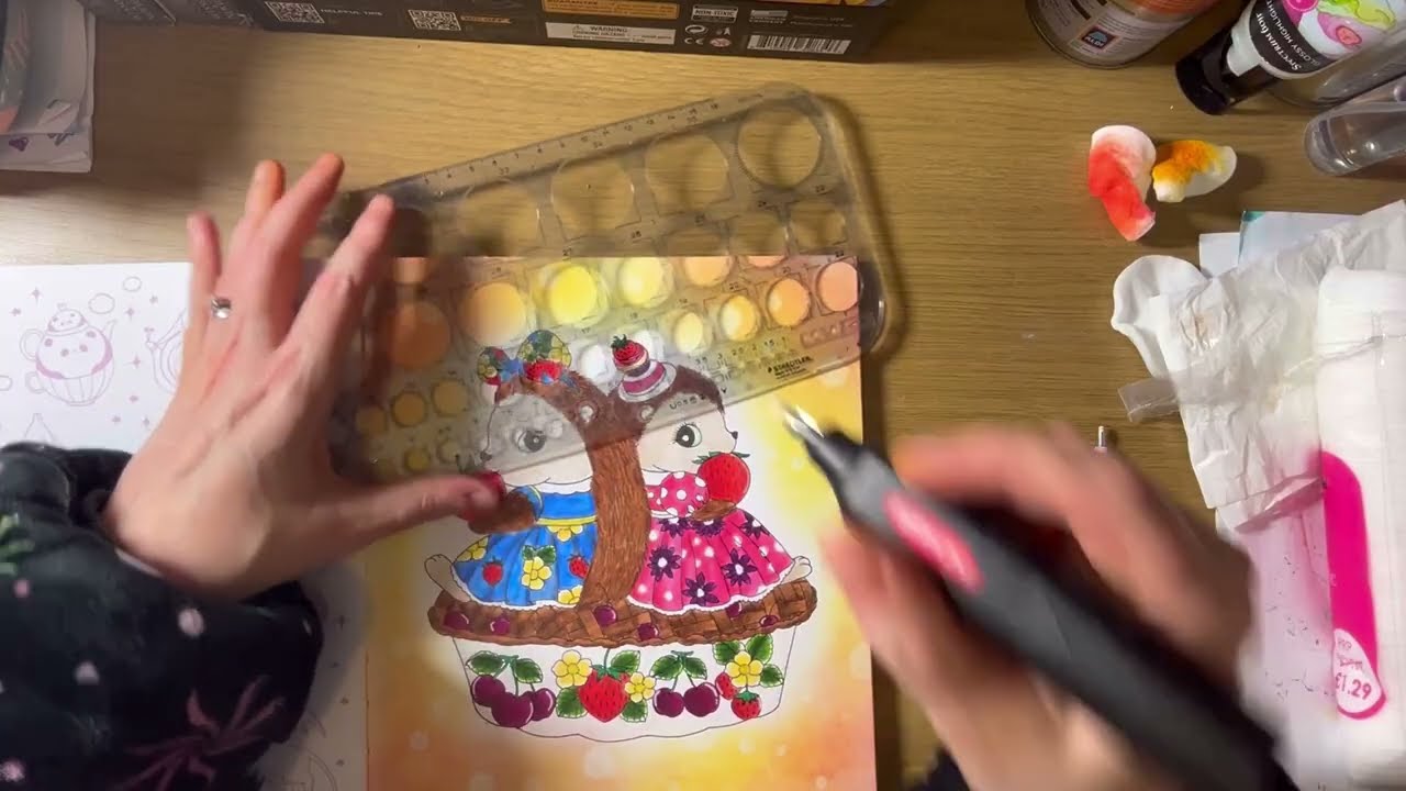Chalk pastel circle background in Lulus House of Wonder