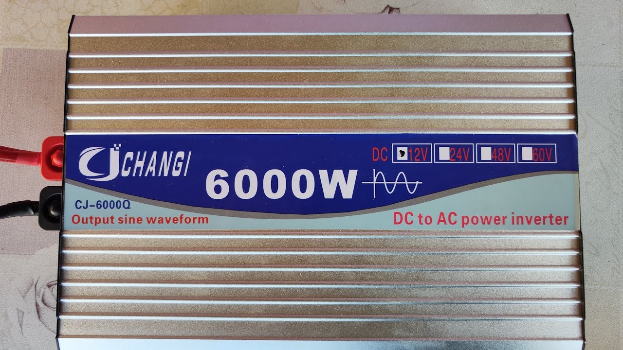 Инвертор 12-220V. 6000W.Чистый синус