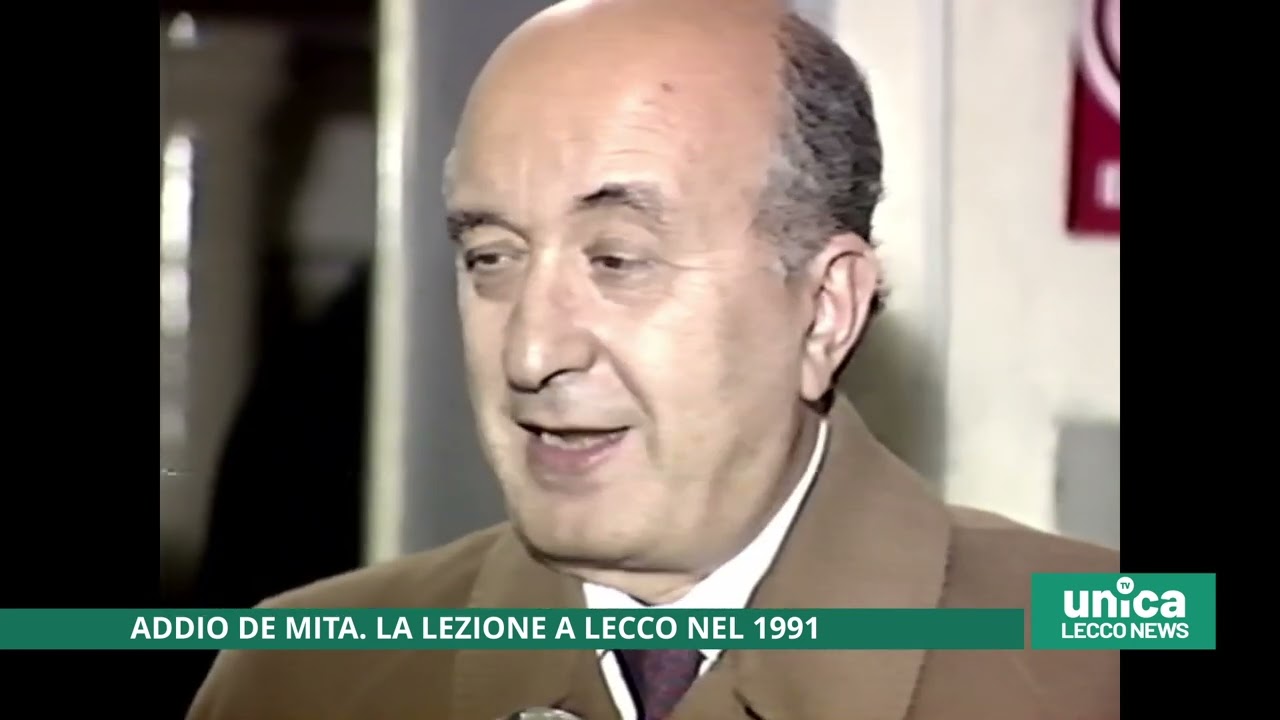 Addio De Mita. La sua lezione a Lecco nel 1991