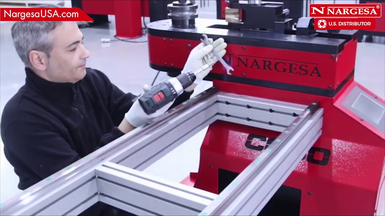 How to use the ALL-NEW 2 Axis Positioning Gauge for the Nargesa CC Series Non-Mandrel Rotary Benders