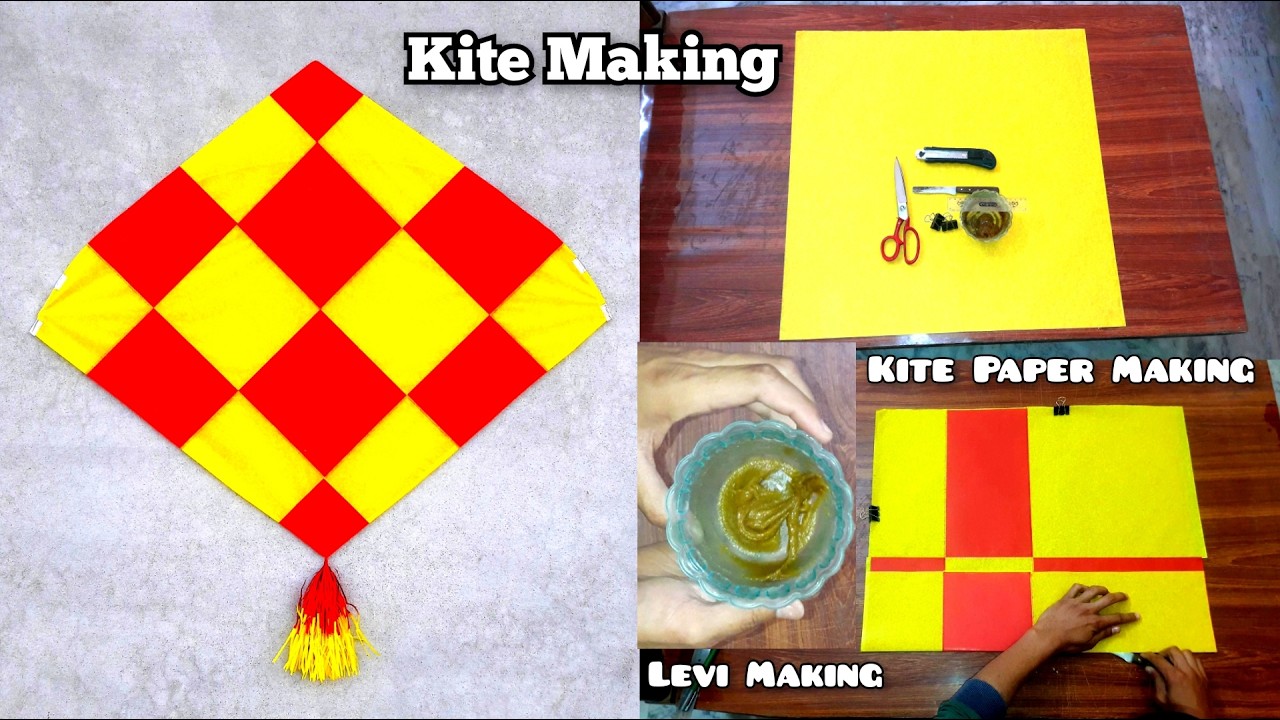 How to Make Tawa Kite at Home || Step By Step Kite Making || Making Kite Design Video by SM Kites.