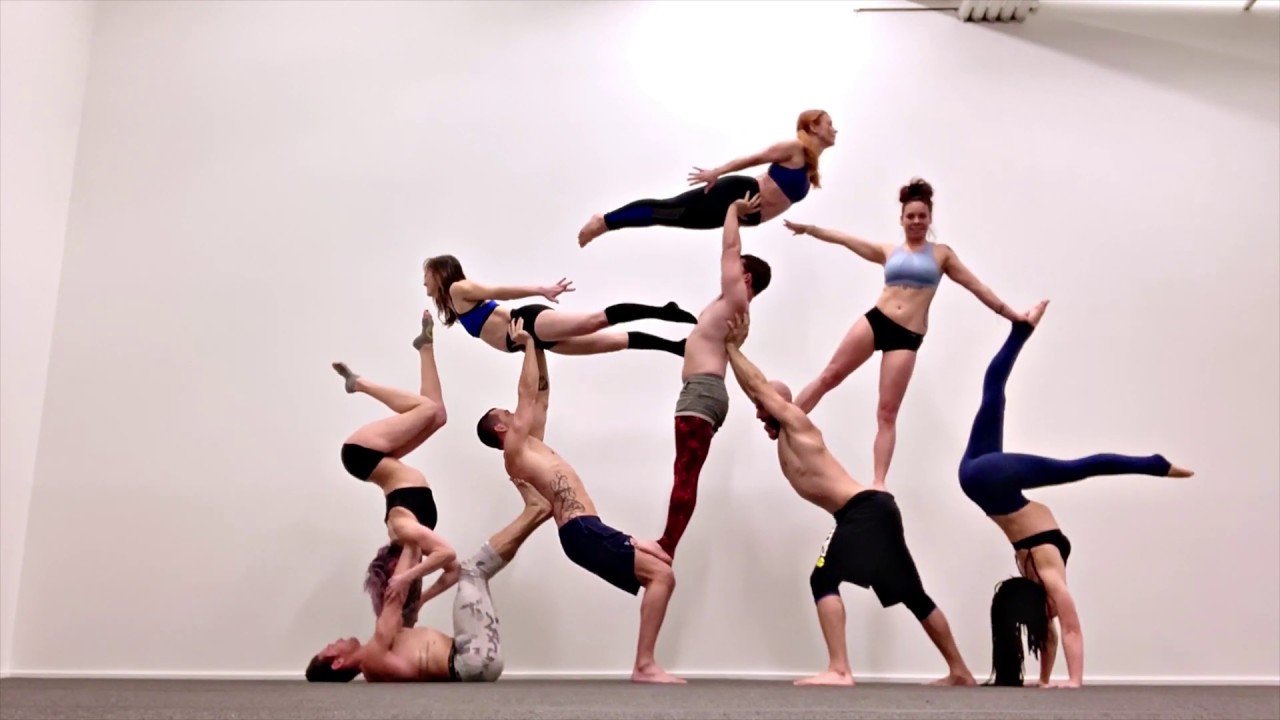 Stack of Acrobats – Human Pyramid, Acro style
