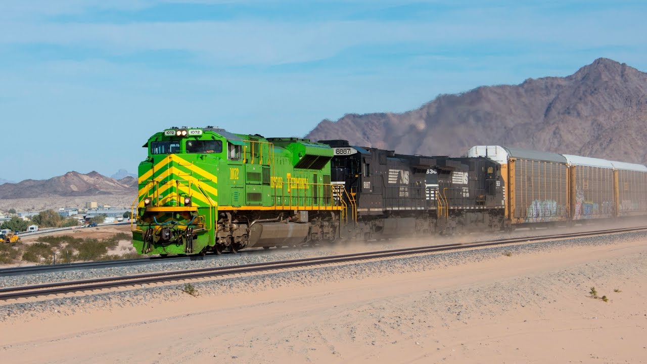 Railfanning Union Pacific's Sunset Route in Southern Arizona with NS Heritage Unit 1072