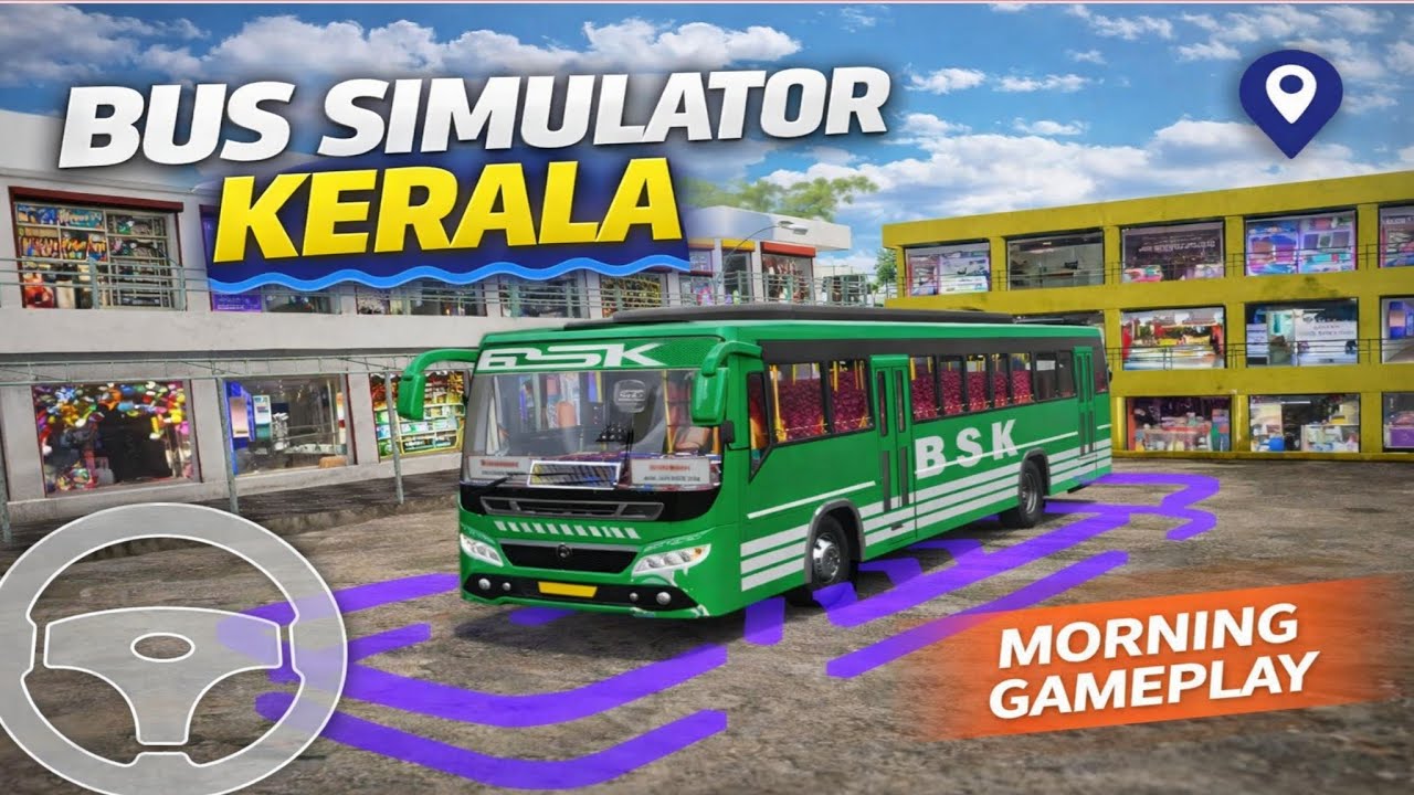 Bus Simulator Kerala Morning Gameplay 🌅 Part 4| Realistic Kerala Bus Driving | Android