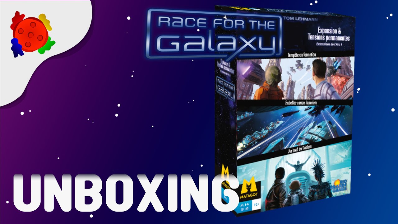 Unboxing Expansion & Tensions permanentes (Race for the Galaxy)