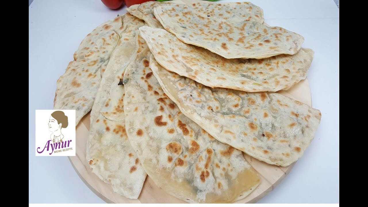Das bekannteste Gebäck Rezept Gözleme aus der türkischen  Küche mit Kartoffel Füllung I Gözleme