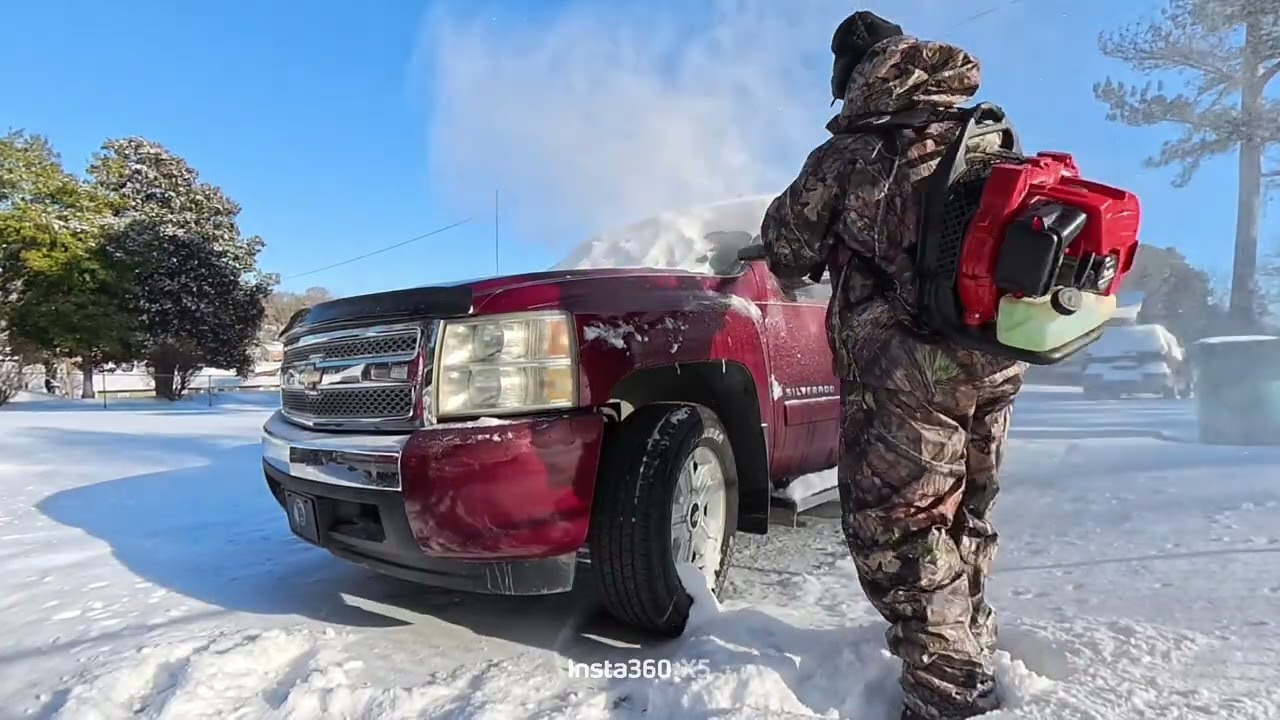 Did I fall? 2nd winter storm cleanup in seven days.