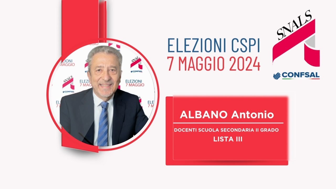 ALBANO ANTONIO - Docenti Scuola Secondaria II Grado Lista III