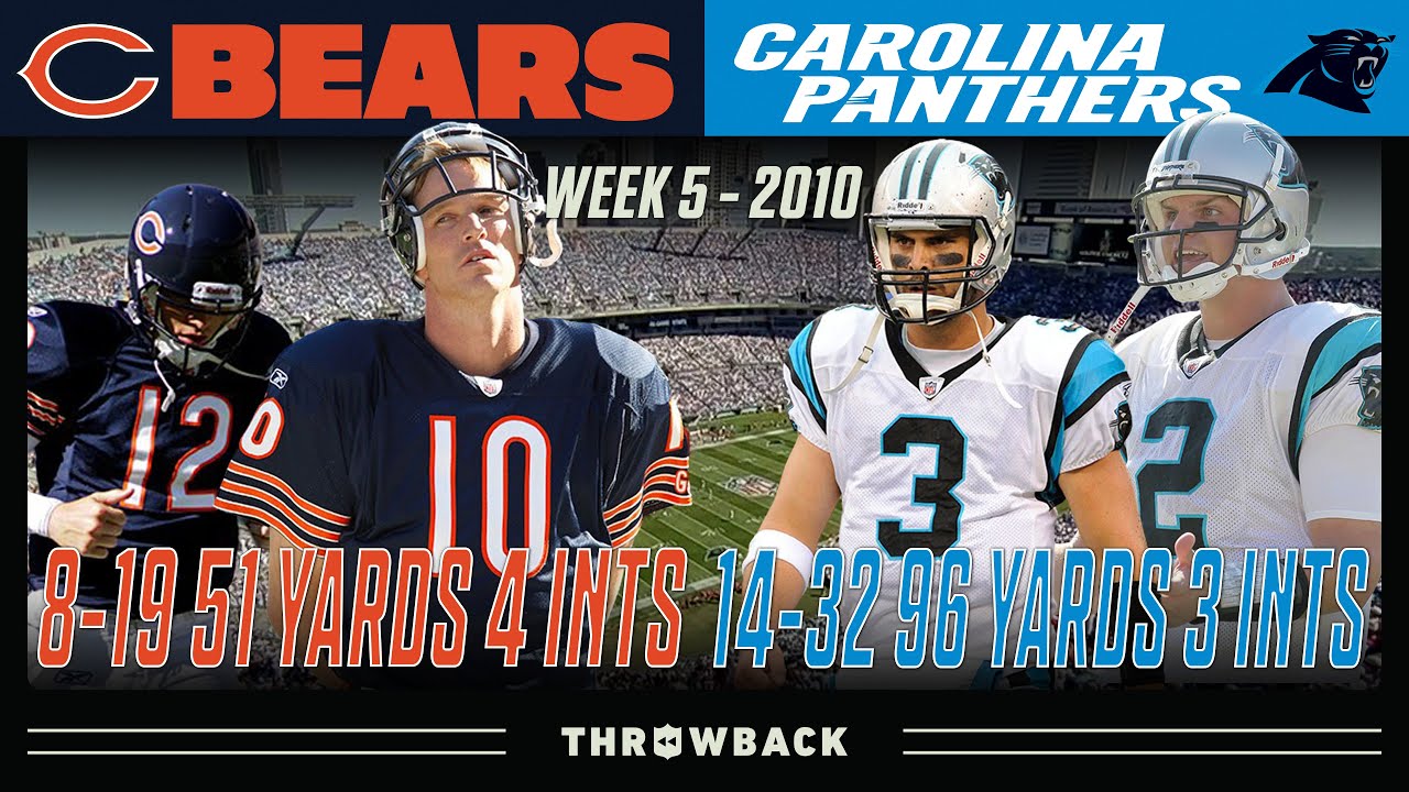4 QBs Combine For Epically Bad Passing Game! (Bears vs. Panthers 2010, Week 5)