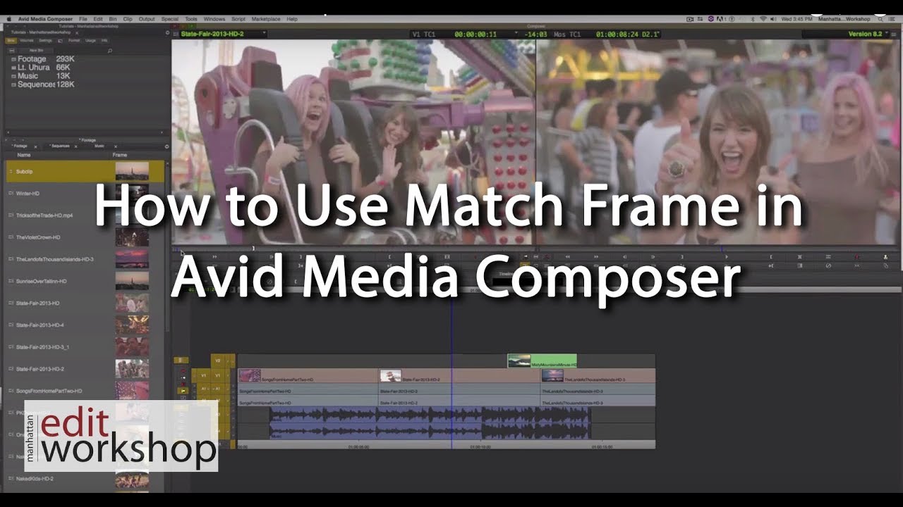 How to Use Match Frame in Avid Media Composer