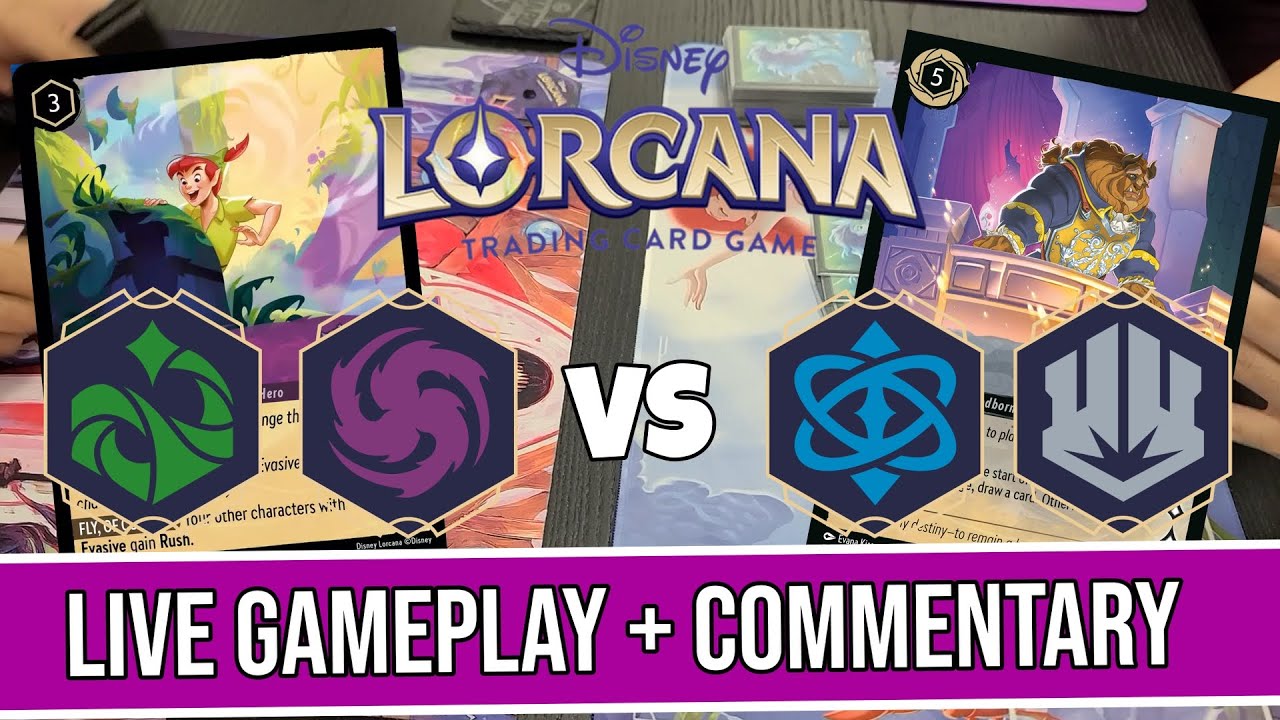 Revenge Match! | Lorcana Live Gameplay! Sapphire/Steel vs Emerald/Amethyst | S4: Ursula's Return