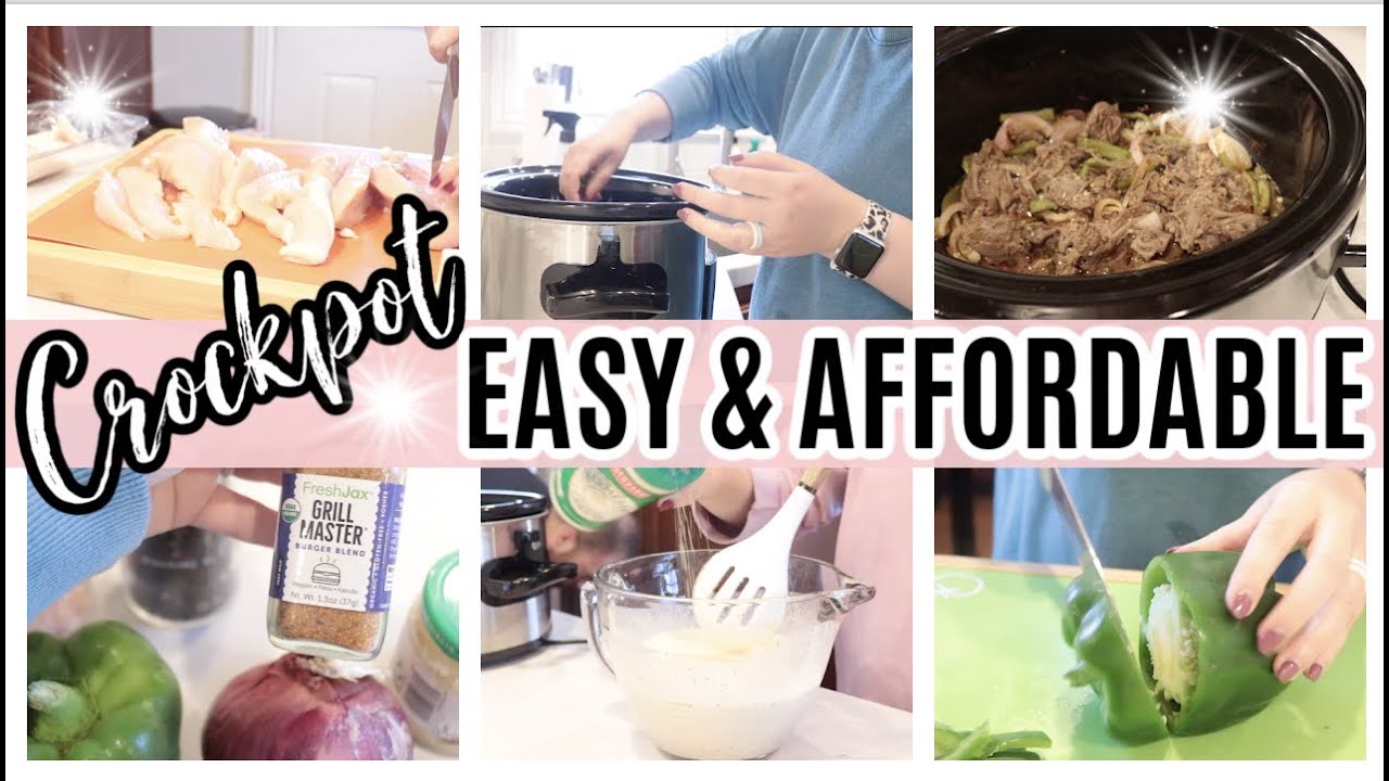**NEW** EASY AND AFFORDABLE CROCKPOT MEALS // DUMP AND GO // COOK WITH ME 2022 // SIMPLY WHITLEY