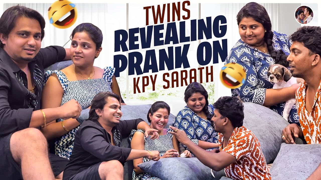 KPY Sarath Shocked ❌ Vaishali Sathyadev Rocked ✅| Epic Twins Prank on KPY Sarath & Wife 😂