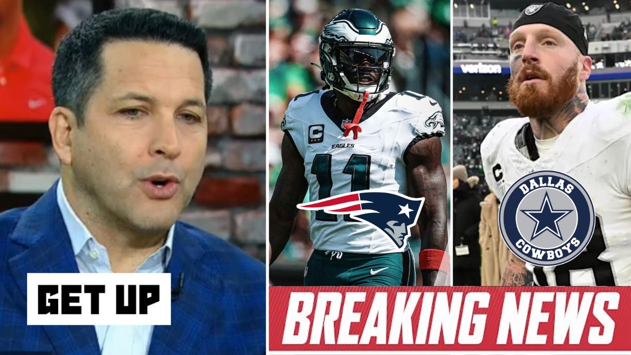 GET UP | Adam Schefter latest on Eagles trade AJ Brown to Patriots - Cowboys trade for Maxx Crosby?