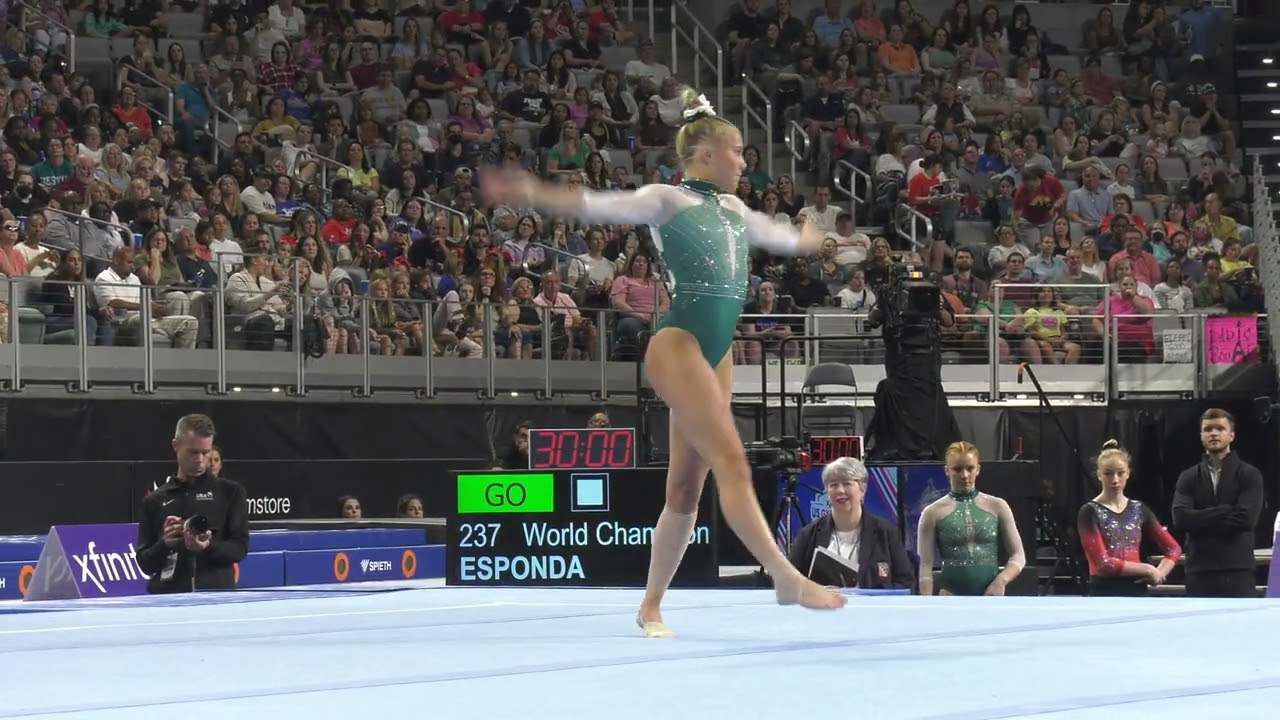 Reese Esponda  - Floor Exercise -  2024 Xfinity U.S. Championships  - Senior Women Session 2 Day 2