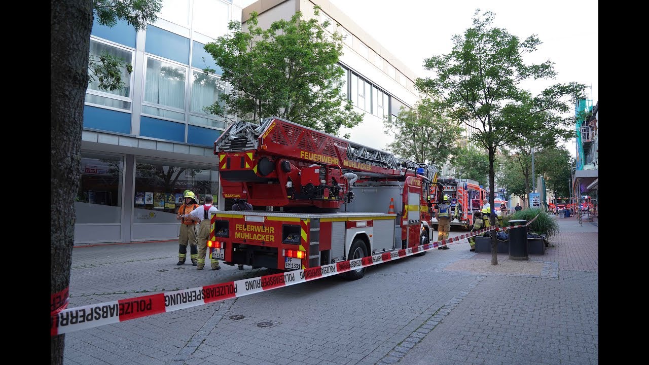 Feuer in der Mühlacker Bahnhofstraße