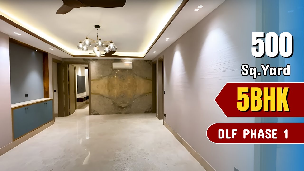 5BHK Luxury Builder Floor 500 Sq Yard Near Huge Park Golf Course Road DLF Phase 1 Gurgaon.