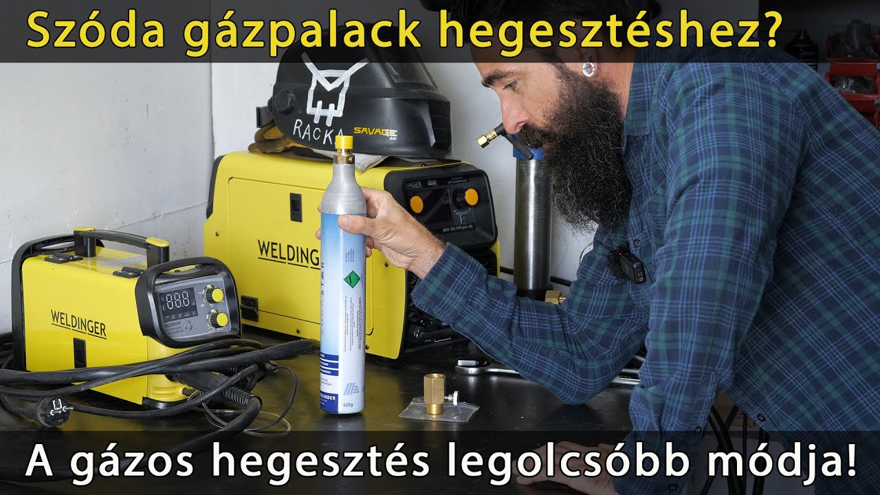 szóda CO2 széndioxid gáz parton palack hegesztéshez - a legolcsóbb hegesztő gáz, sodastream