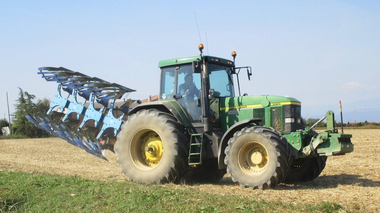 John Deere 7810 & Lemken quadrivomere - Aratura 2018 - R.S. Team