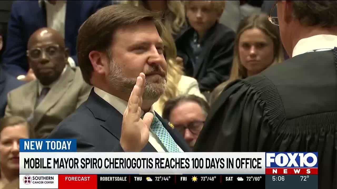 Mobile Mayor Spiro Cheriogotis reaches 100 days in office