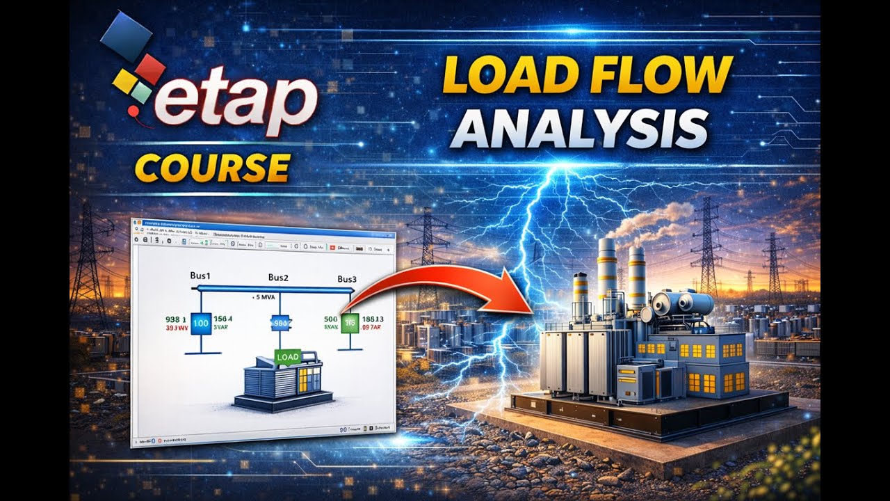 ETAP Course | Load Flow Analysis Explained Step by Step