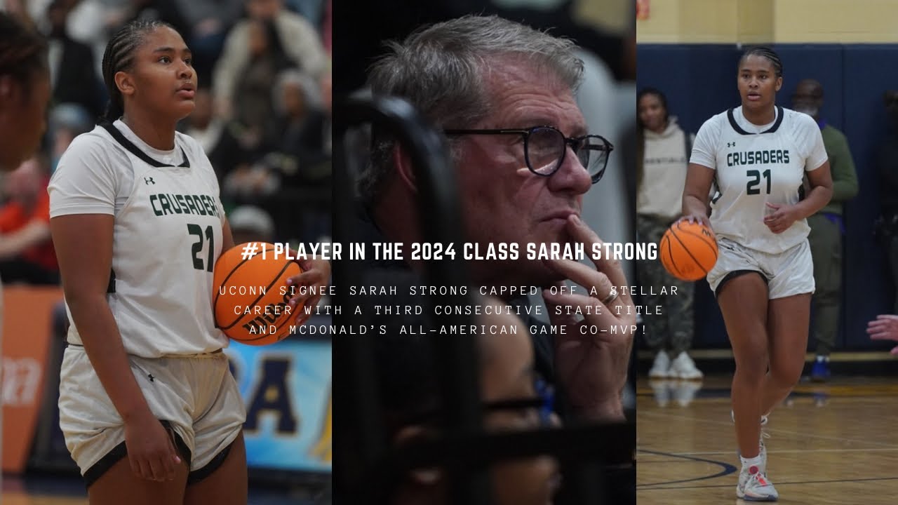#1 2024 IN THE NATION Sarah Strong senior season highlights! Three-time state champ, UConn signee!