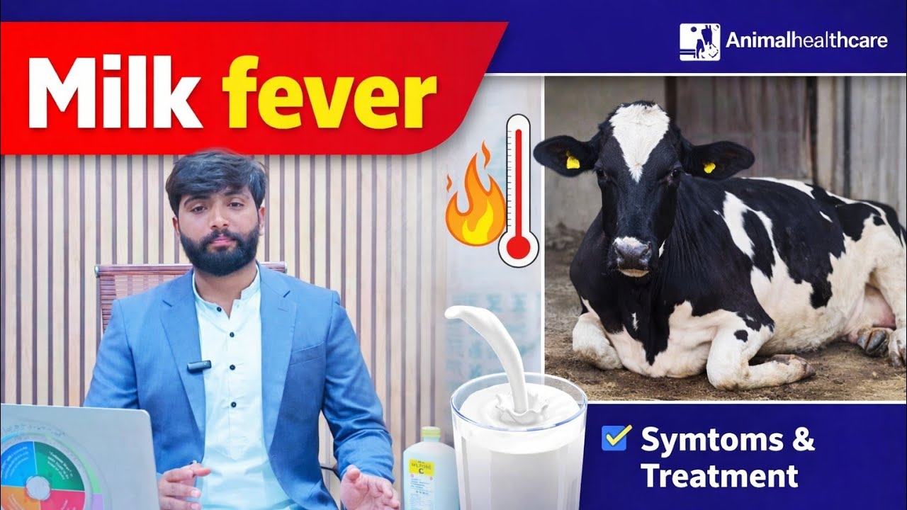Milk fever | Hypocalcemia | سوتک کا بخار | Dr.Hamza #foryou #cow #cattledisease #dairyfarm #animals 