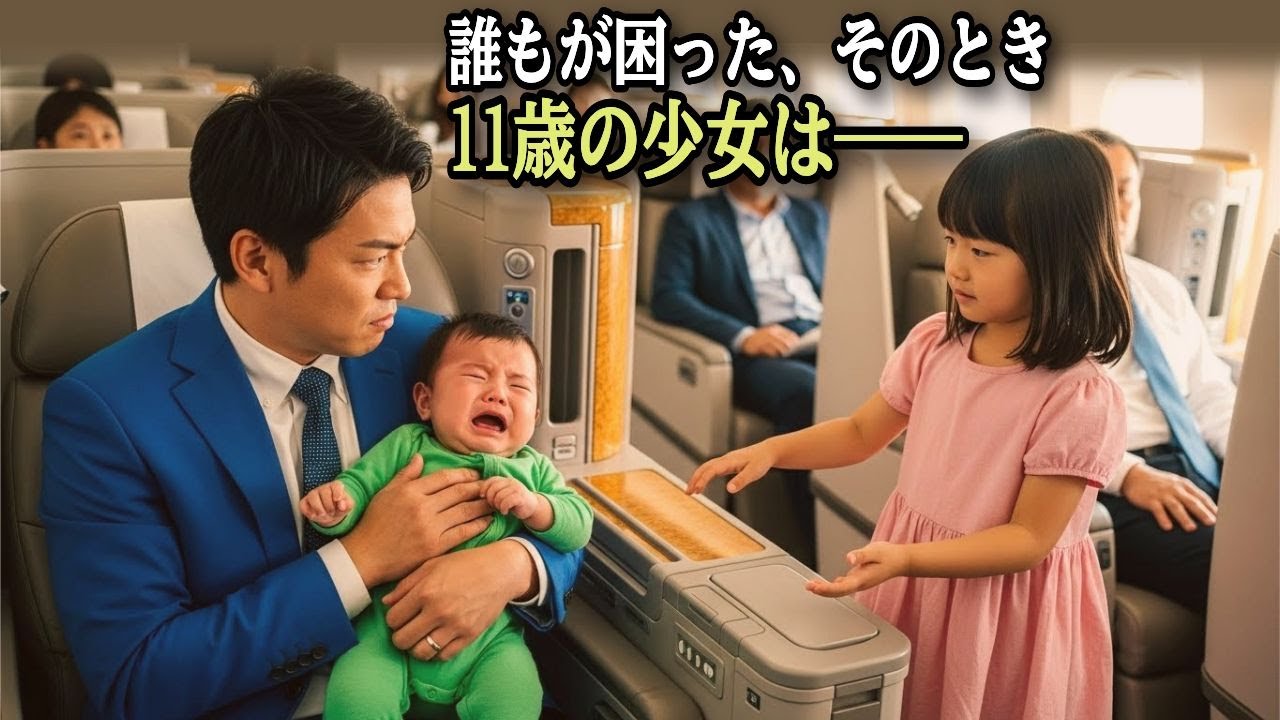 飛行機で泣く赤ちゃん――11歳の少女が取った、誰も気づかなかった“行動”
