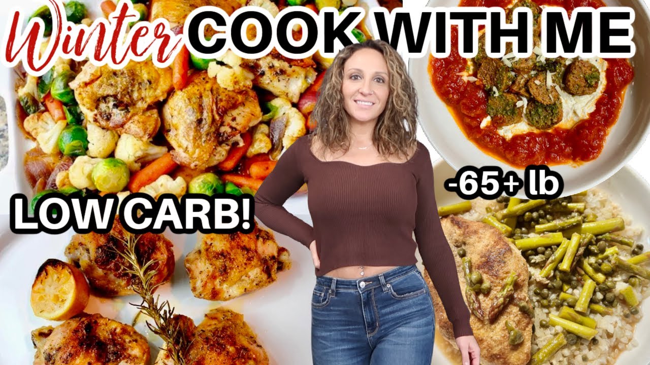 *RELAXING* Winter Cook with Me MARATHON! | LOW CARB KETO COMFORT FOOD