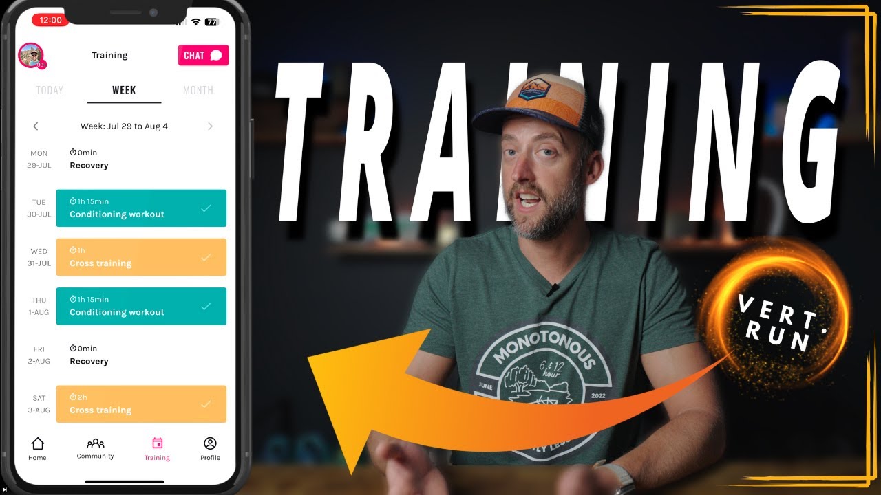 Ultramarathon Training with the Vert.run app / Training Tab Explainer