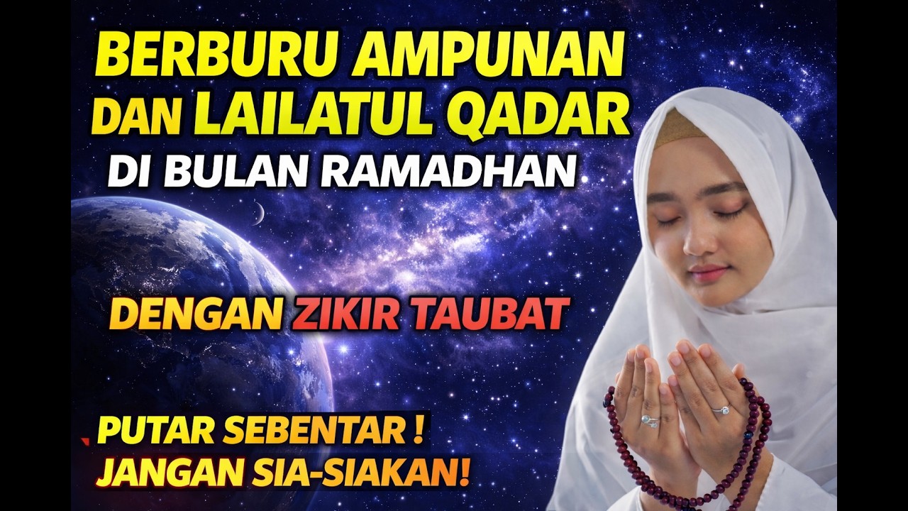 🔴 BERBURU AMPUNAN DAN LAILATUL QADAR DI BULAN RAMADHAN DENGAN ZIKIR TAUBAT - PUTAR JANGAN SIA SIAKAN