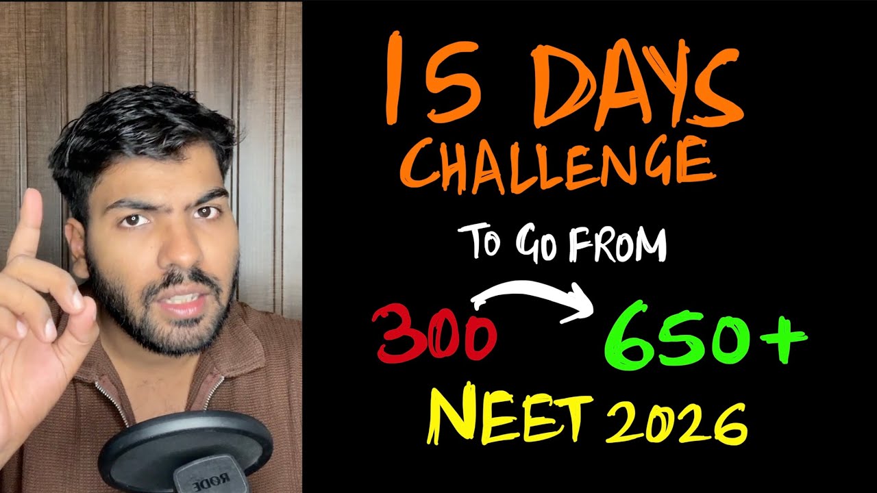 15 days challenge to cross your safe score | how to go from 300 to 650?  #neet2026