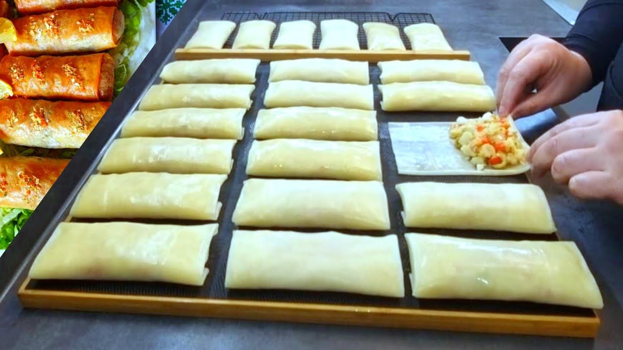👌ماتحتاجي لا ورقة البسطيلة ولا لحوم حضريهم غير بعجينة المسمن اقتصاديين هماويين من اروع ماجربت