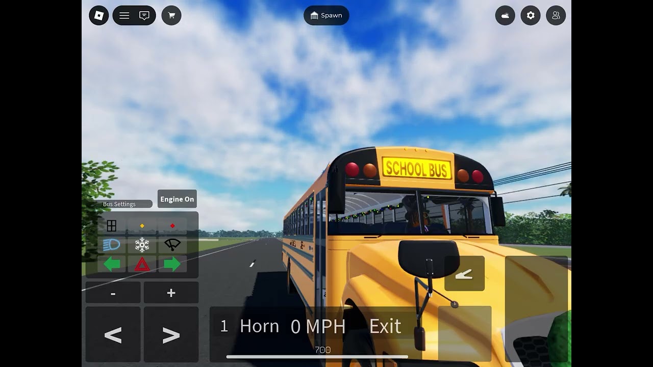 Driving a 2026 blue brird vision in alpha school buses Roblox
