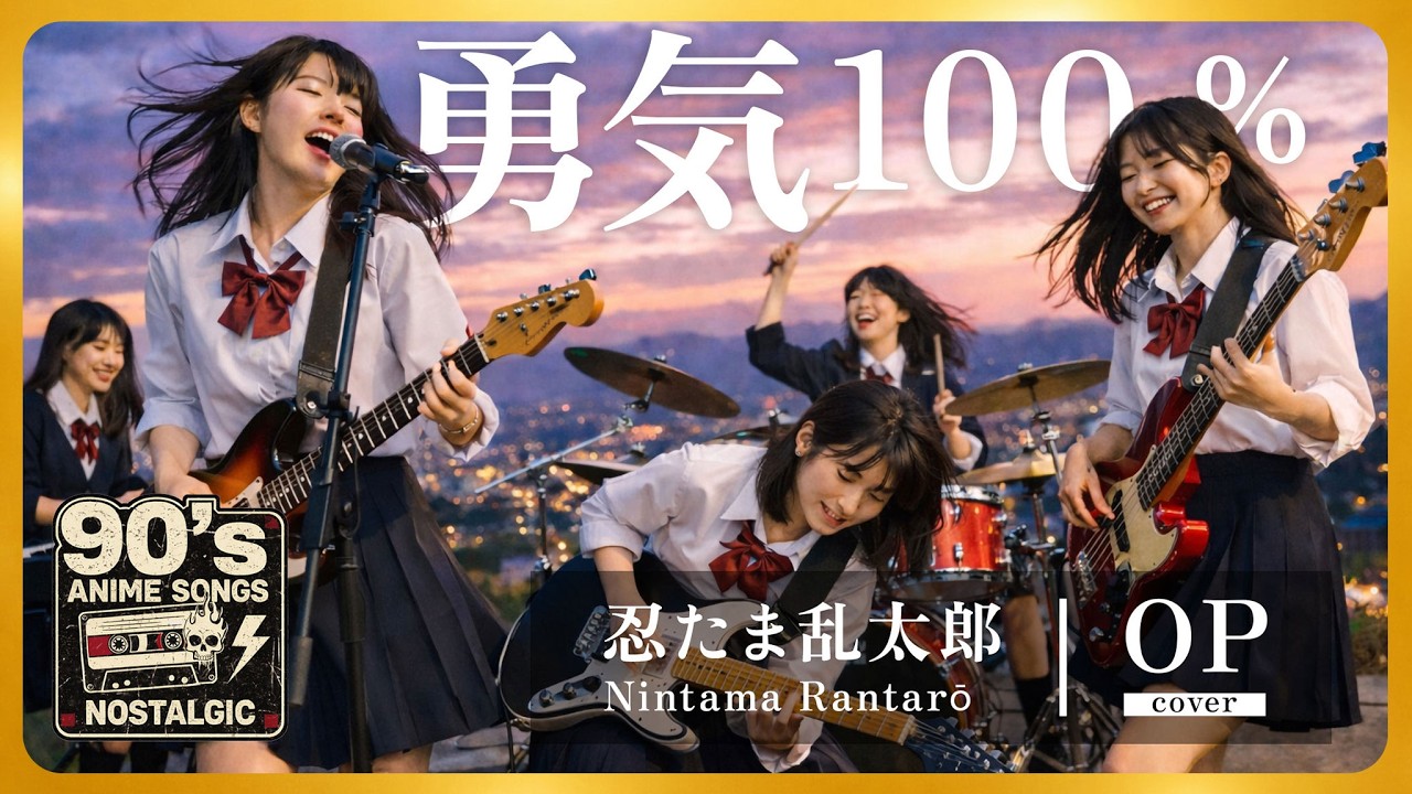 Nintama Rantarō Опенинг - Yuuki 100% | Аниме ностальгия 90-х [AI Rock Cover]