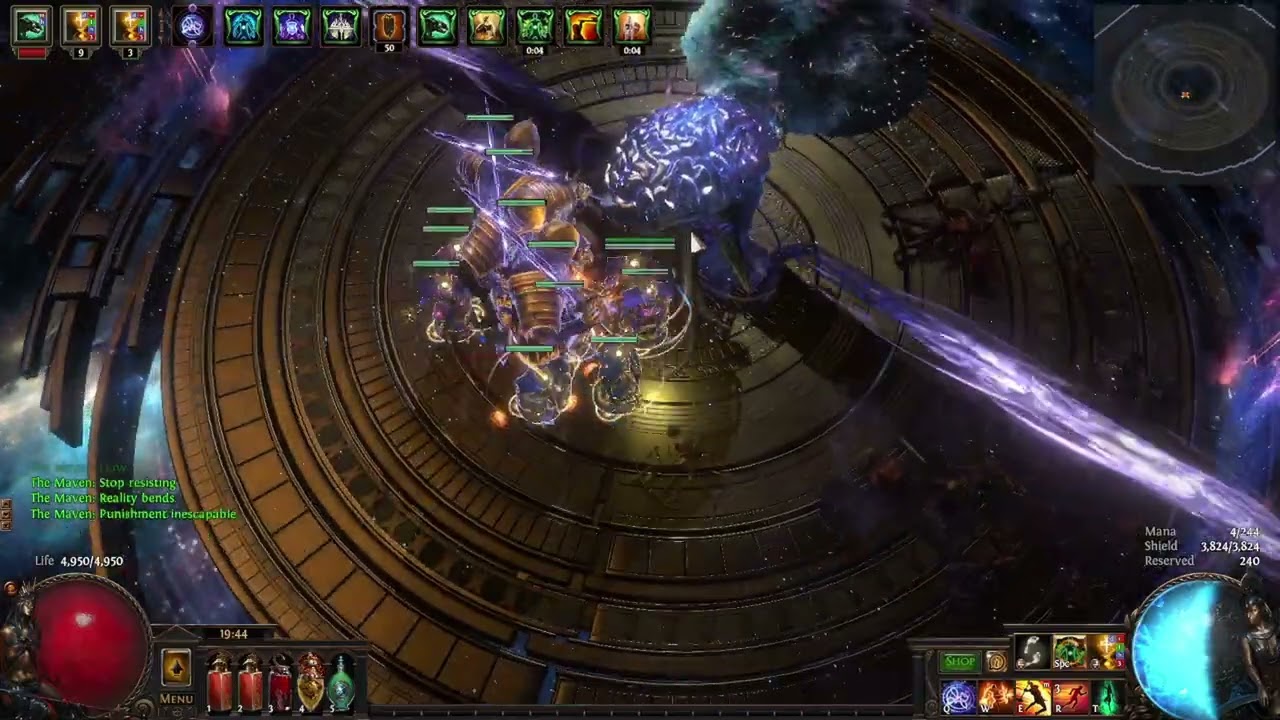 PoE: Vaal Domination Guardian vs Uber Maven + Formed + Minotaur (3.21)