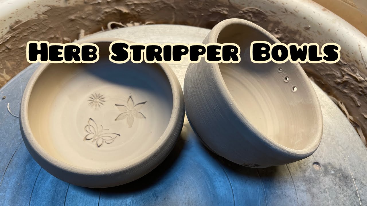 Pottery: Herb stripping bowls 