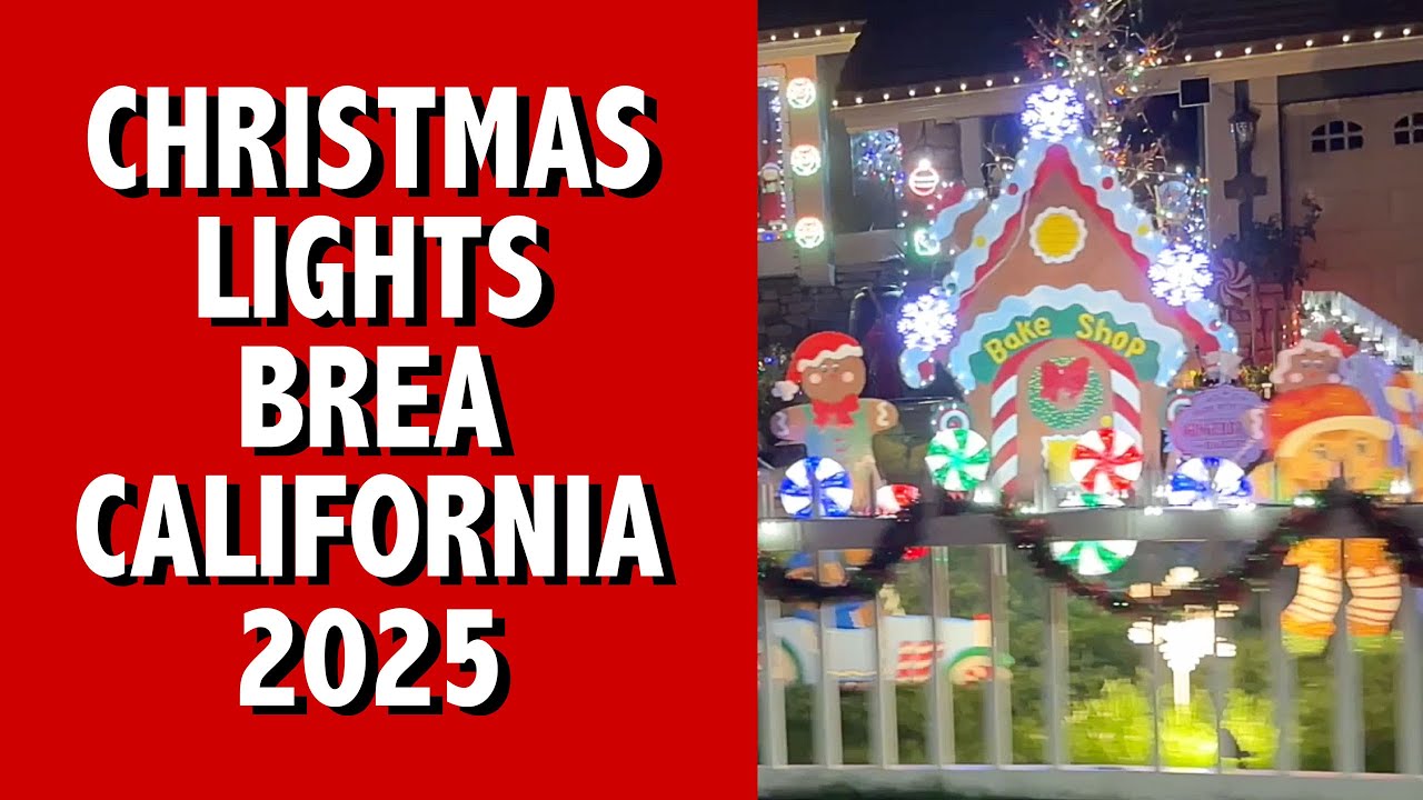 Christmas Lights Brea California 2025
