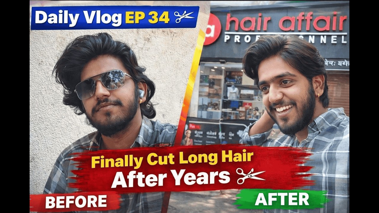 Daily Vlog EP 34 | Cut My Long Hair After Years ✂️ | Big Hair Transformation
